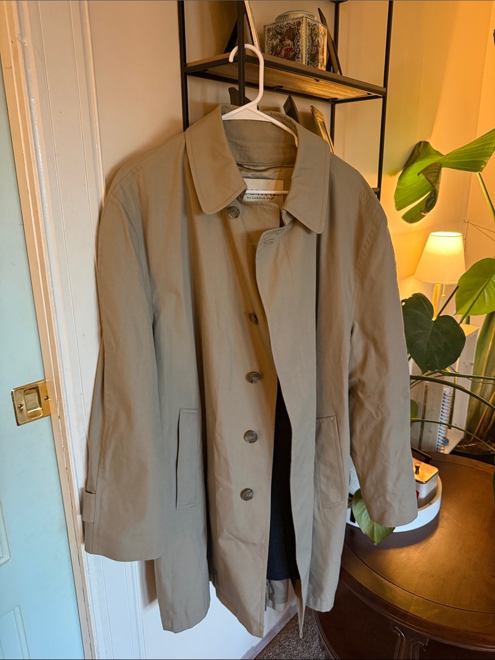 London Fog Tan Single-Breasted Trench Coat